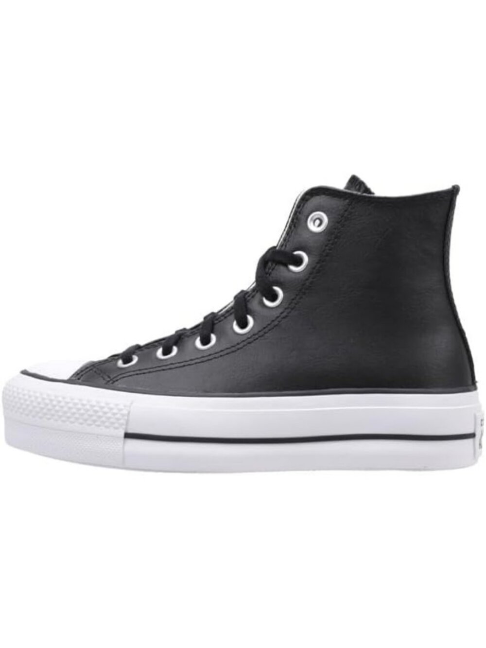 High-Top Platform Leather Sneakers | Stylish Casual Footwear for Every Occasion